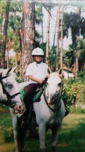 Amandalynn Mayo - Age 7 or 8 with Horse Monty