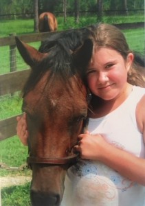 Amandalynn Mayo - Age 9 or 10 With Horse Jasmine
