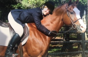 Amandalynn Mayo - Middle School IEA Team - with Horse Fonzie