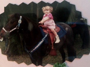 Amandalynn Mayo - Two-Years-Old with Horse