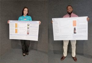 Keiser University Port St. Lucie campus students Margaret Mellons and Dimaurio Stovall recently studied the efficacy of oils to combat cancer cells as part of their undergraduate research project.