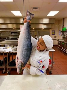  Keiser University Alumna Jada Vidal enjoys practicing her craft as a chef.