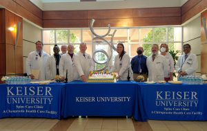 Keiser University's College of Chiropractic Medicine Spine Care Clinic celebrates third anniversary.