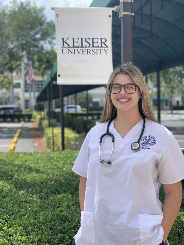 Thankful for the EASE Grant, Keiser University Student Recognizes the Critical Role of