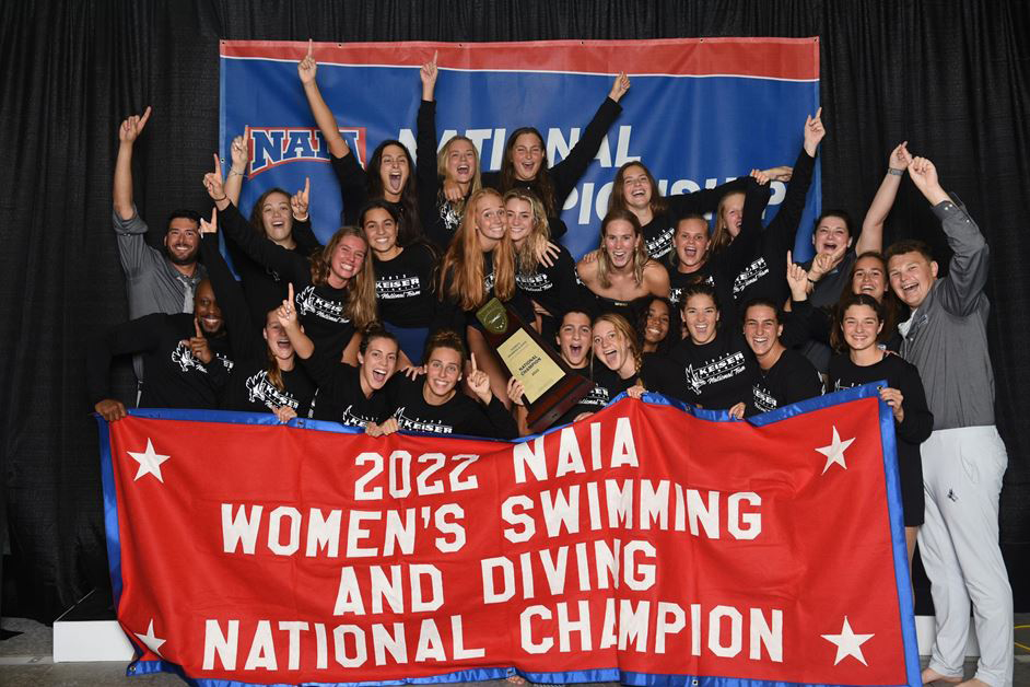 Keiser University Seahawk Womens Swim Team Claims First Naia Championship Mens Team Claims
